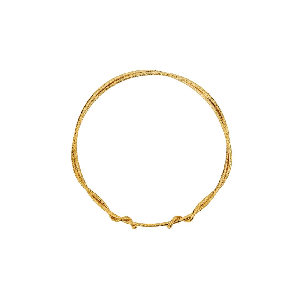 A.M. Classic Twist Bangle Gold