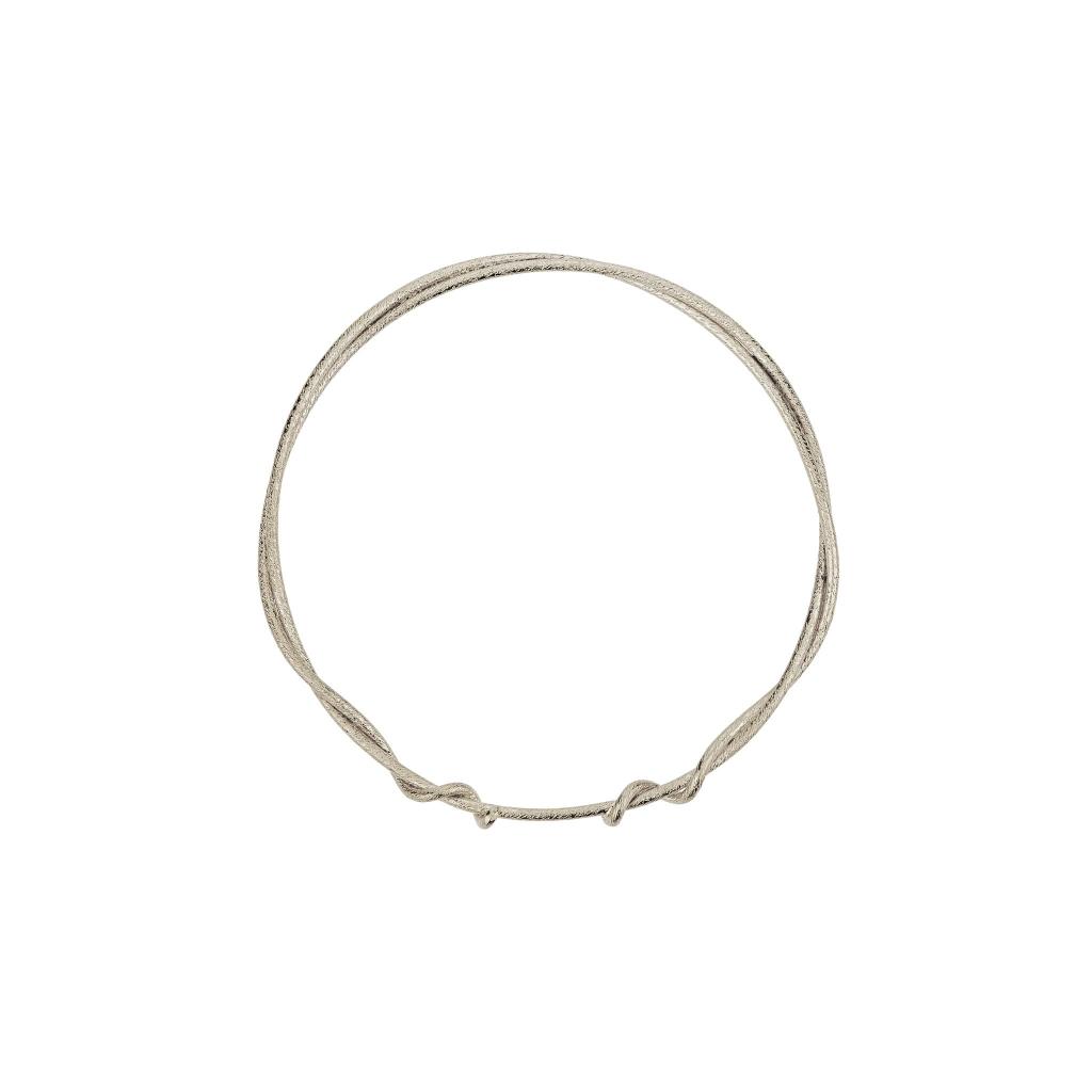 A.M. Classic Twist Bangle Silver
