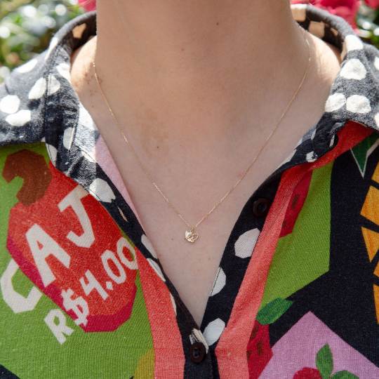 A.M. Teeny Tiny Stingray Necklace 18ct Solid Gold