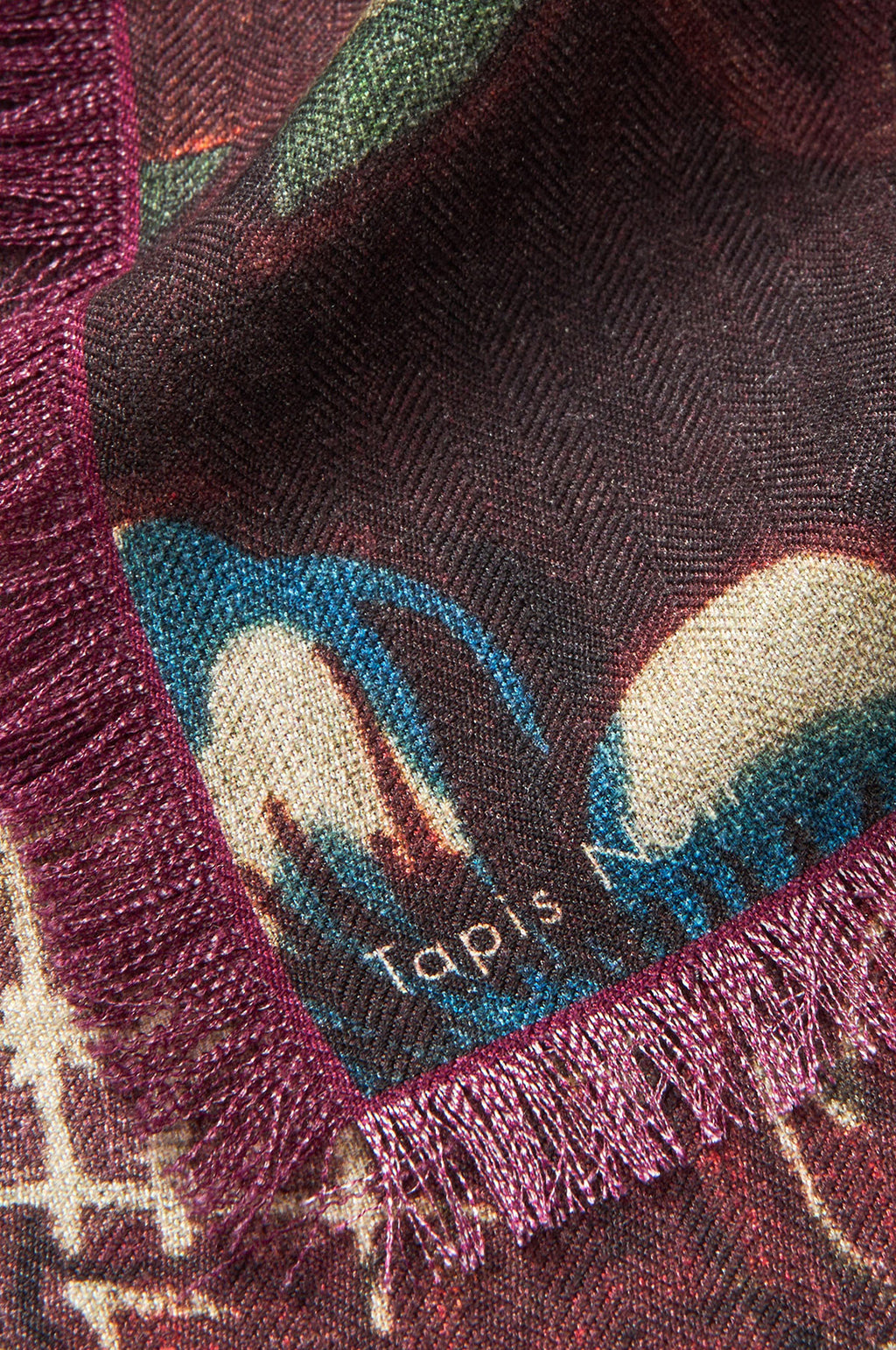 Wool Small Gwenyth Scarf Red