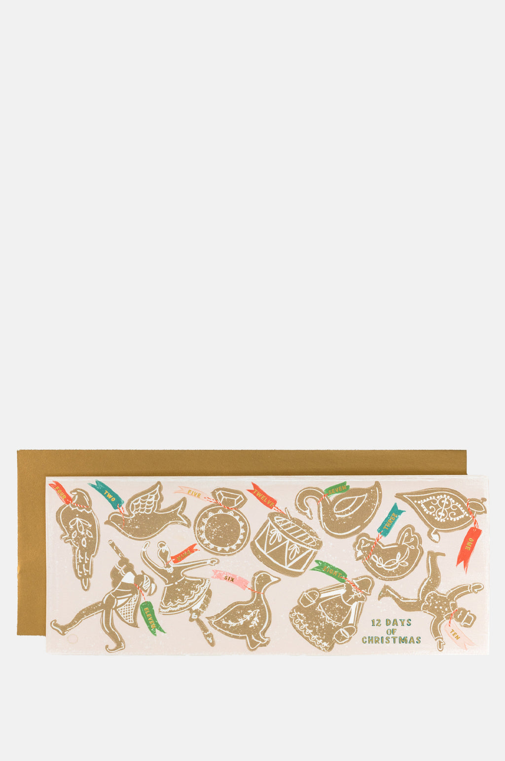 The First Snow 12 Days of Christmas Holiday Greeting Card.
