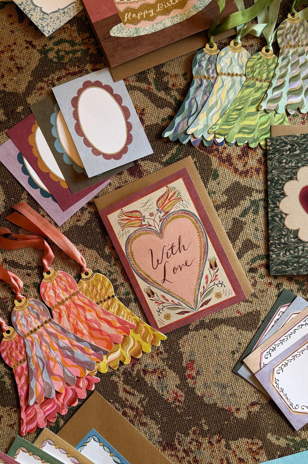 Heart's Delight with Love Greetings Card