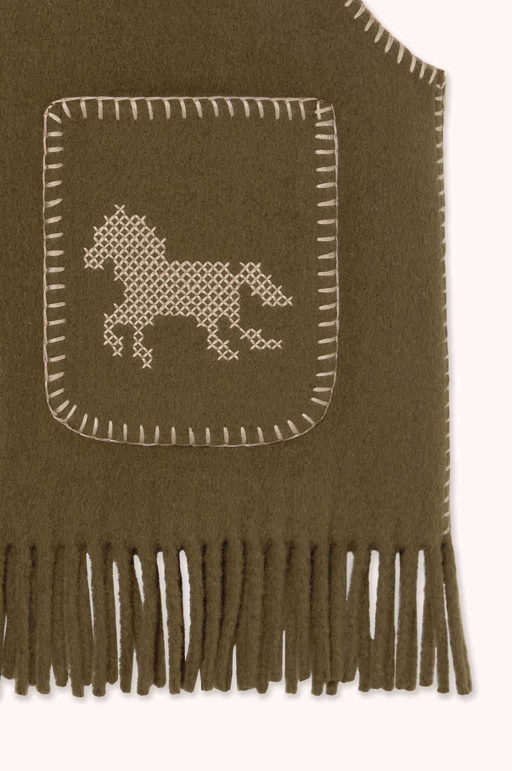 Horses Embroidered Vest