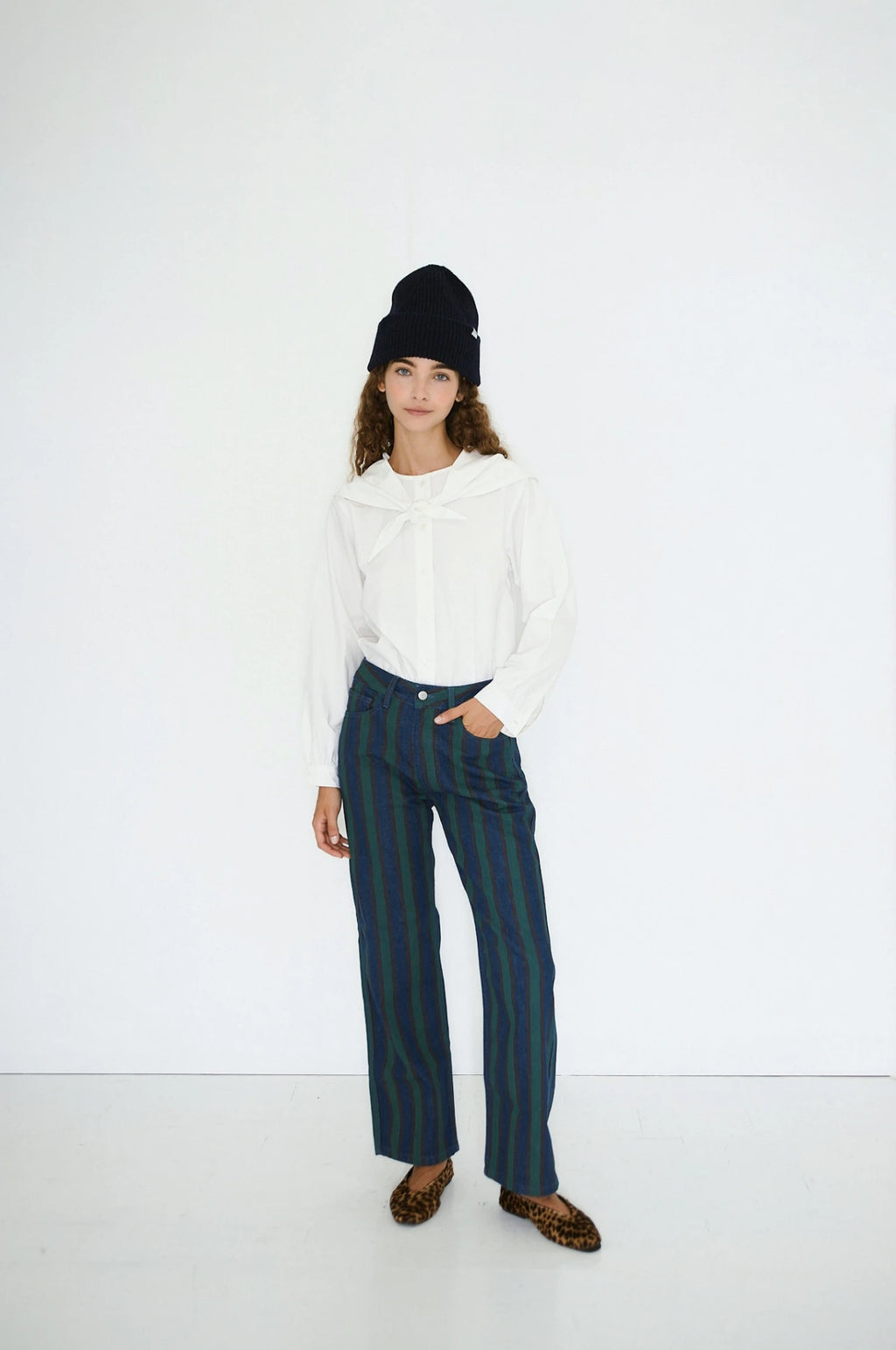 Scarf Neck Blouse Off-White