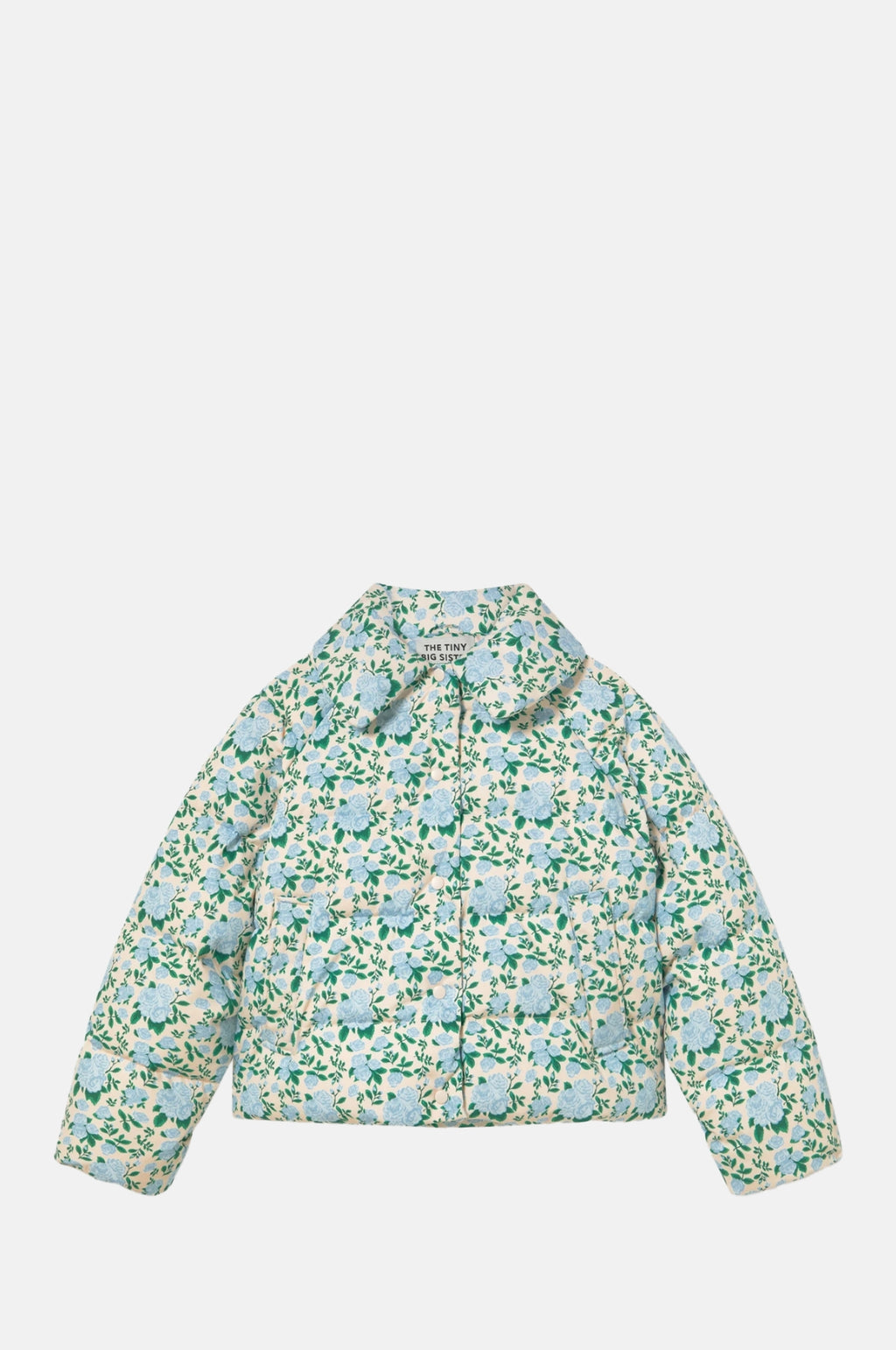 The Tiny Big Sister Small Roses Short Jacket Light Cream.
