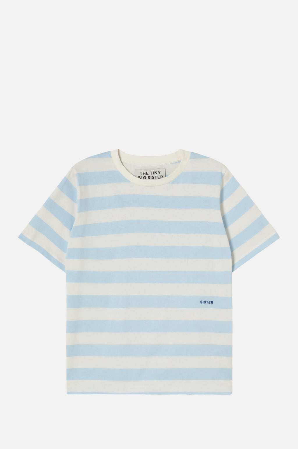 The Tiny Big Sister Striped Tee Pretty Blue.