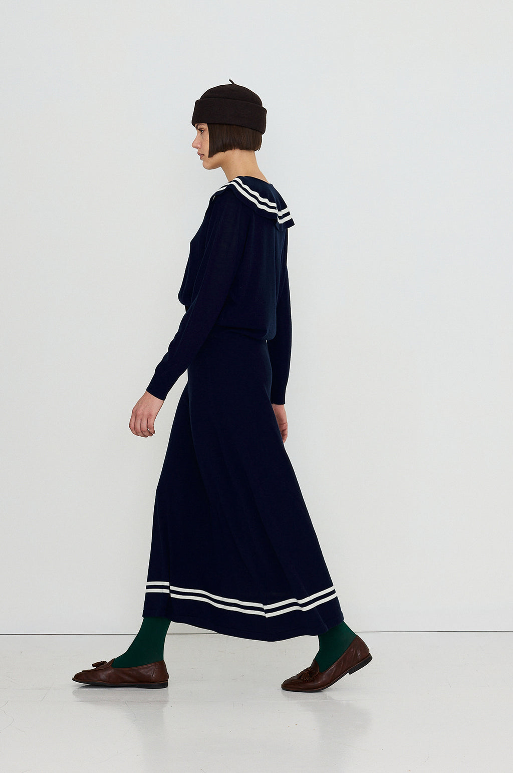 Volume Skirt Navy