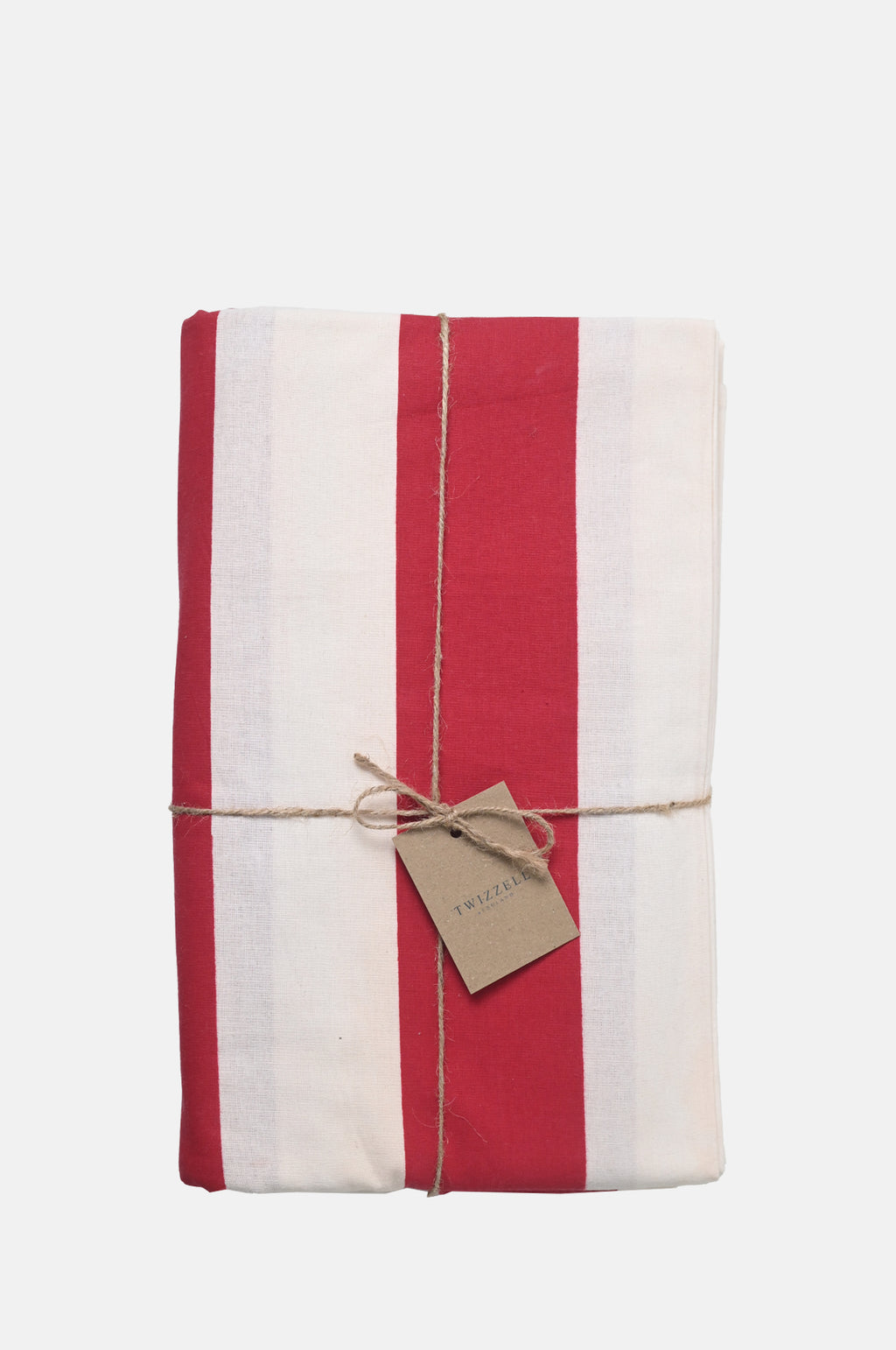 Twizzell Red Stripe Tablecloth.