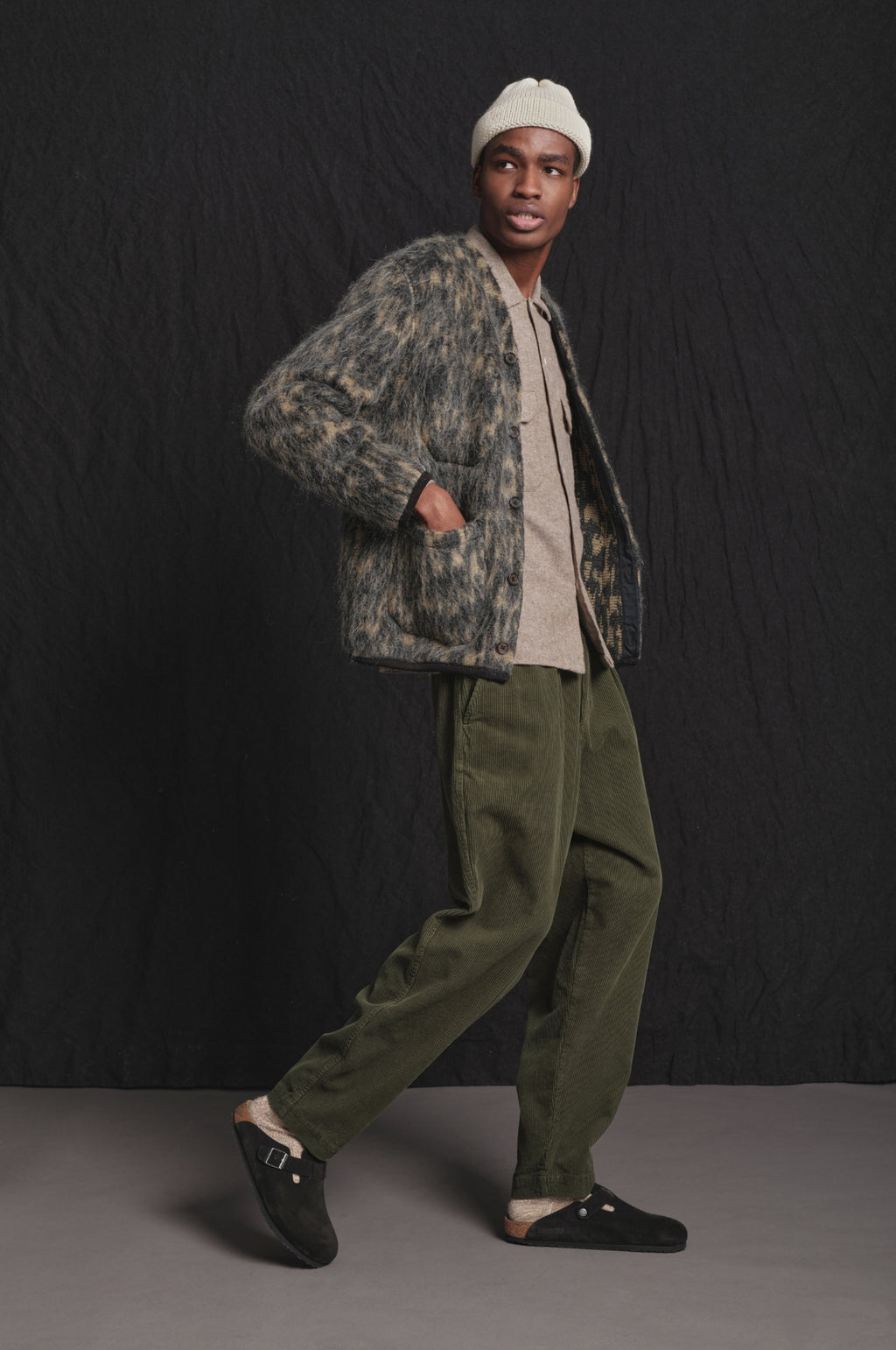 Cardigan Dolce Fleece Charcoal