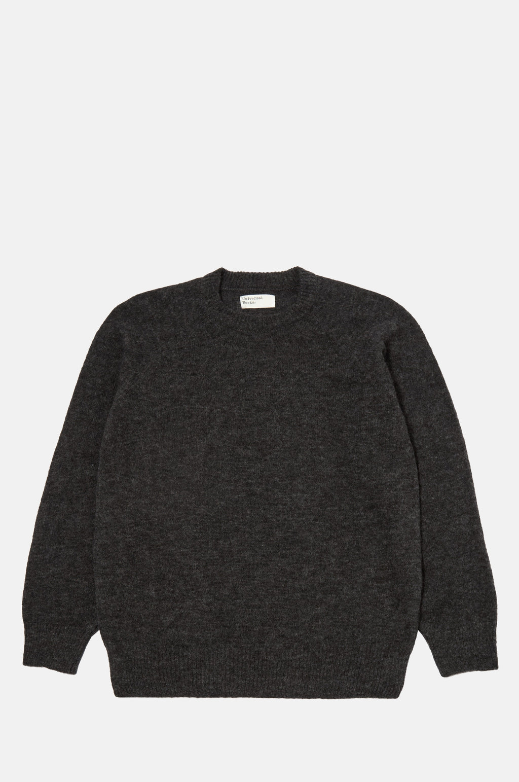 Universal Works Lyon Crew Charcoal.