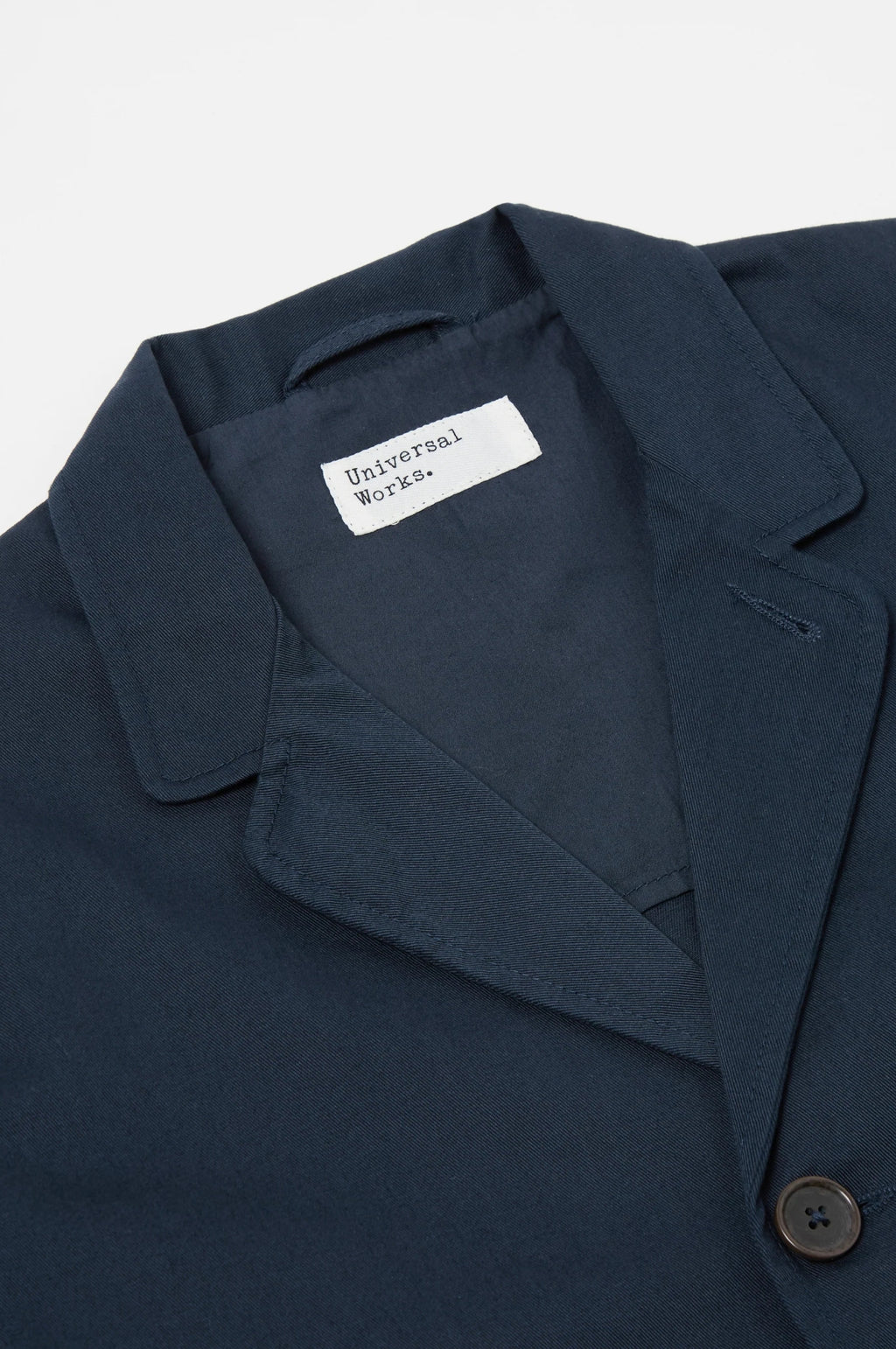 Three Button Jacket Navy Twill