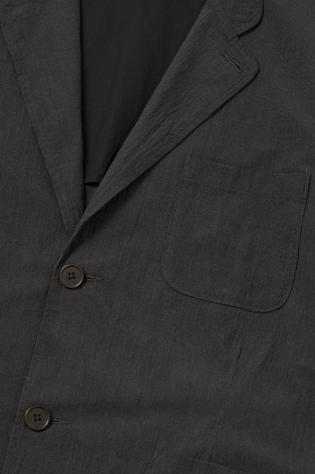 Two Button Jacket Seattle Cotton Charcoal