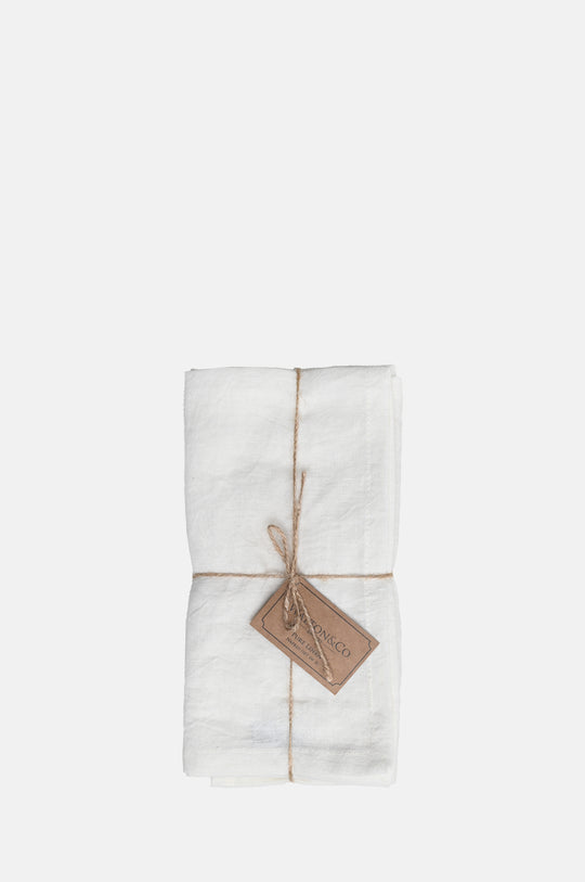 Pure Linen Napkin Set of 2 Porcelain