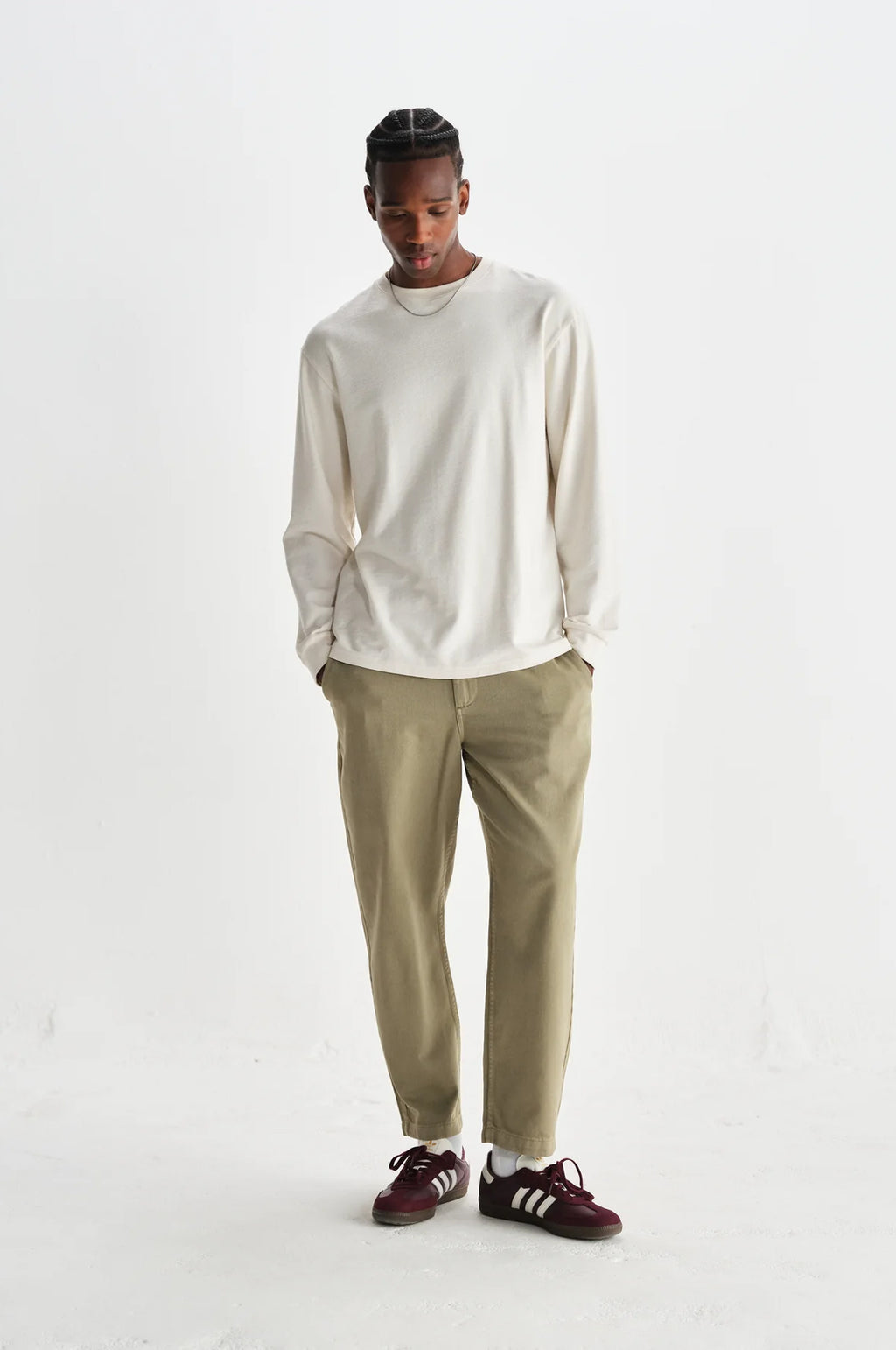 Hayden L/S Tee Jolt Ecru