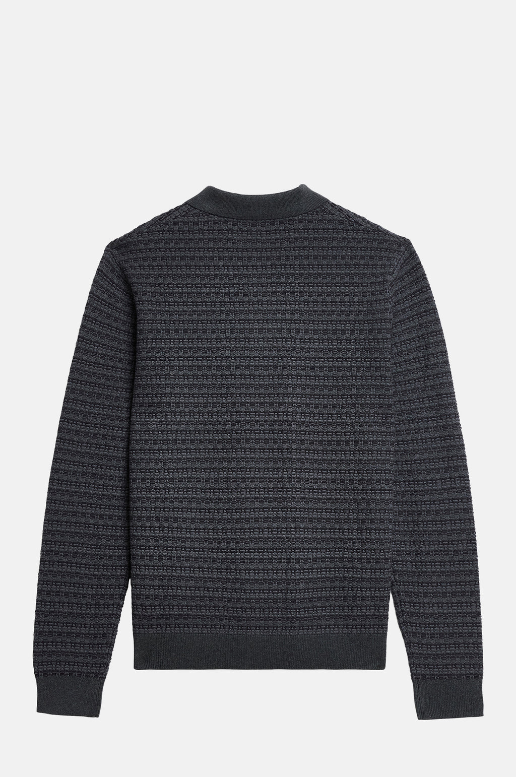 Oban L/S Polo Mini Geo Multi Grey