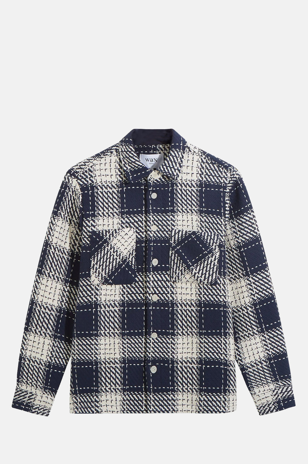 Wax London Whiting Overshirt Marine.