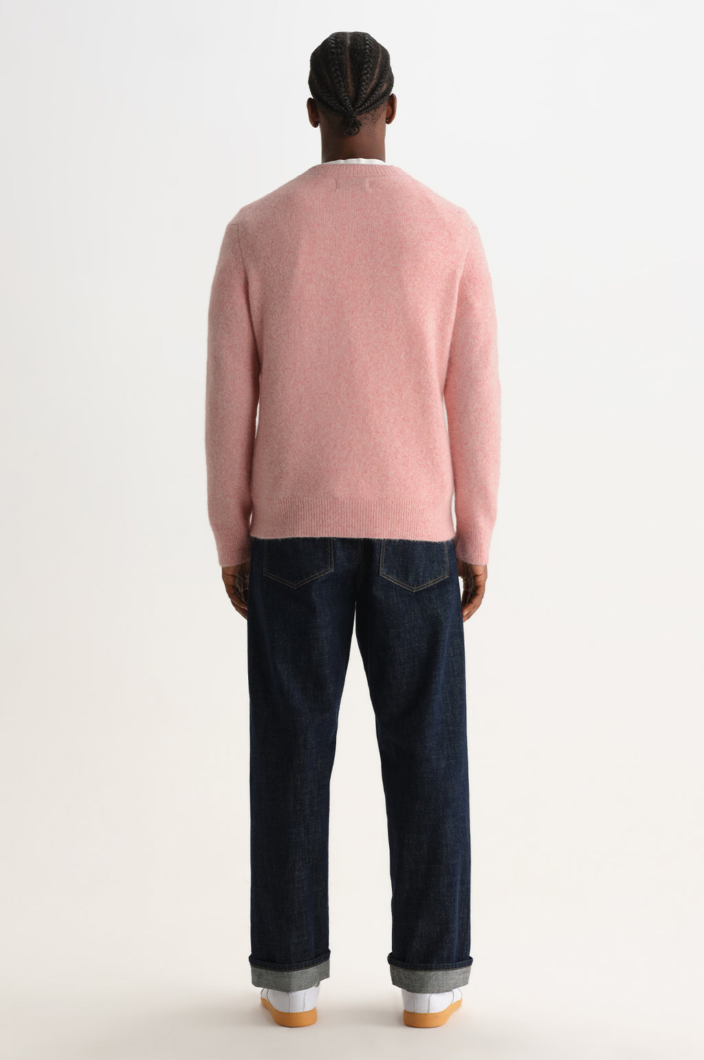 Wilde Crew Fluffy Wool Blend Pale Pink