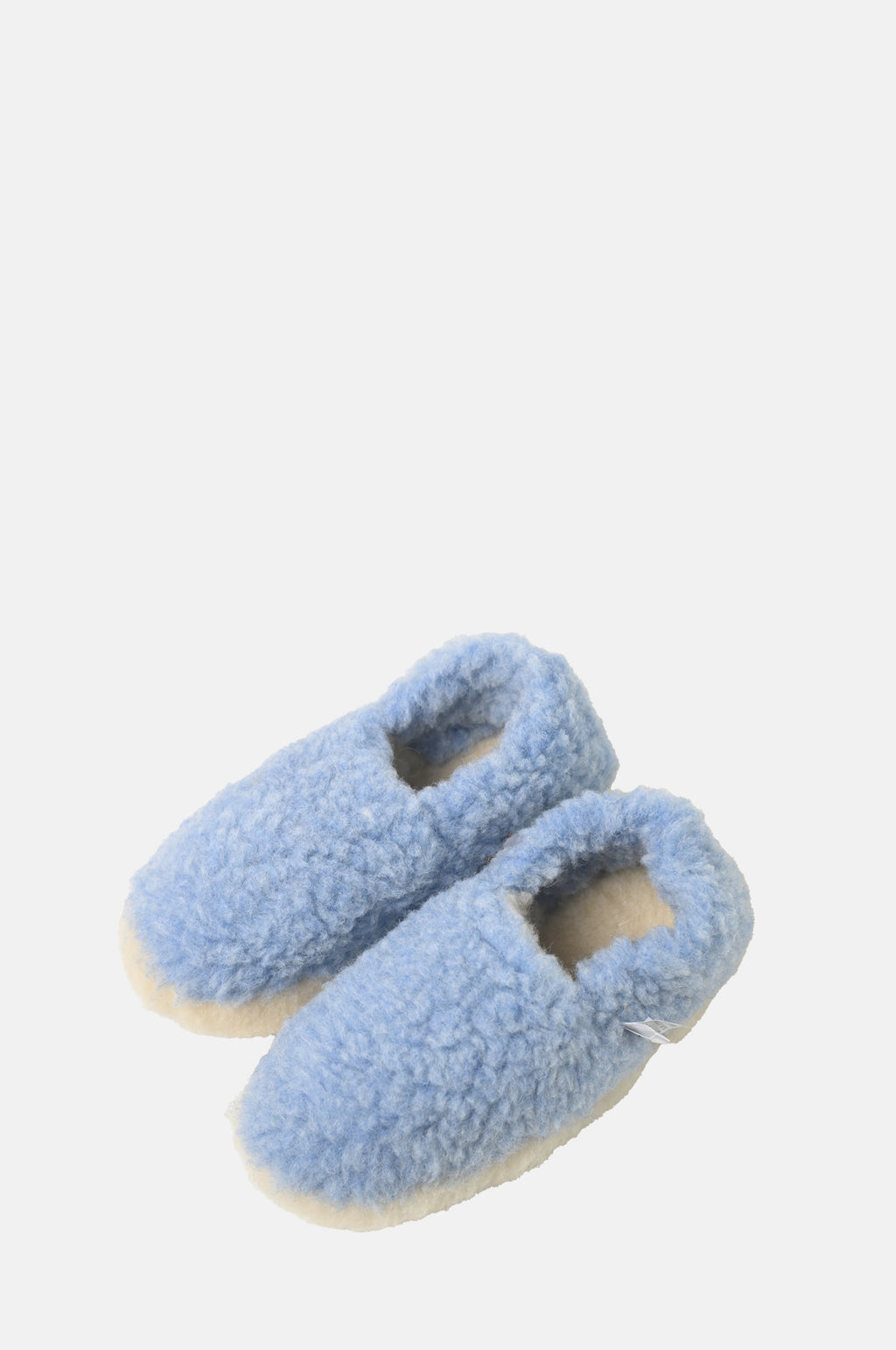 Yoko Wool Full Slippers Light Blue.
