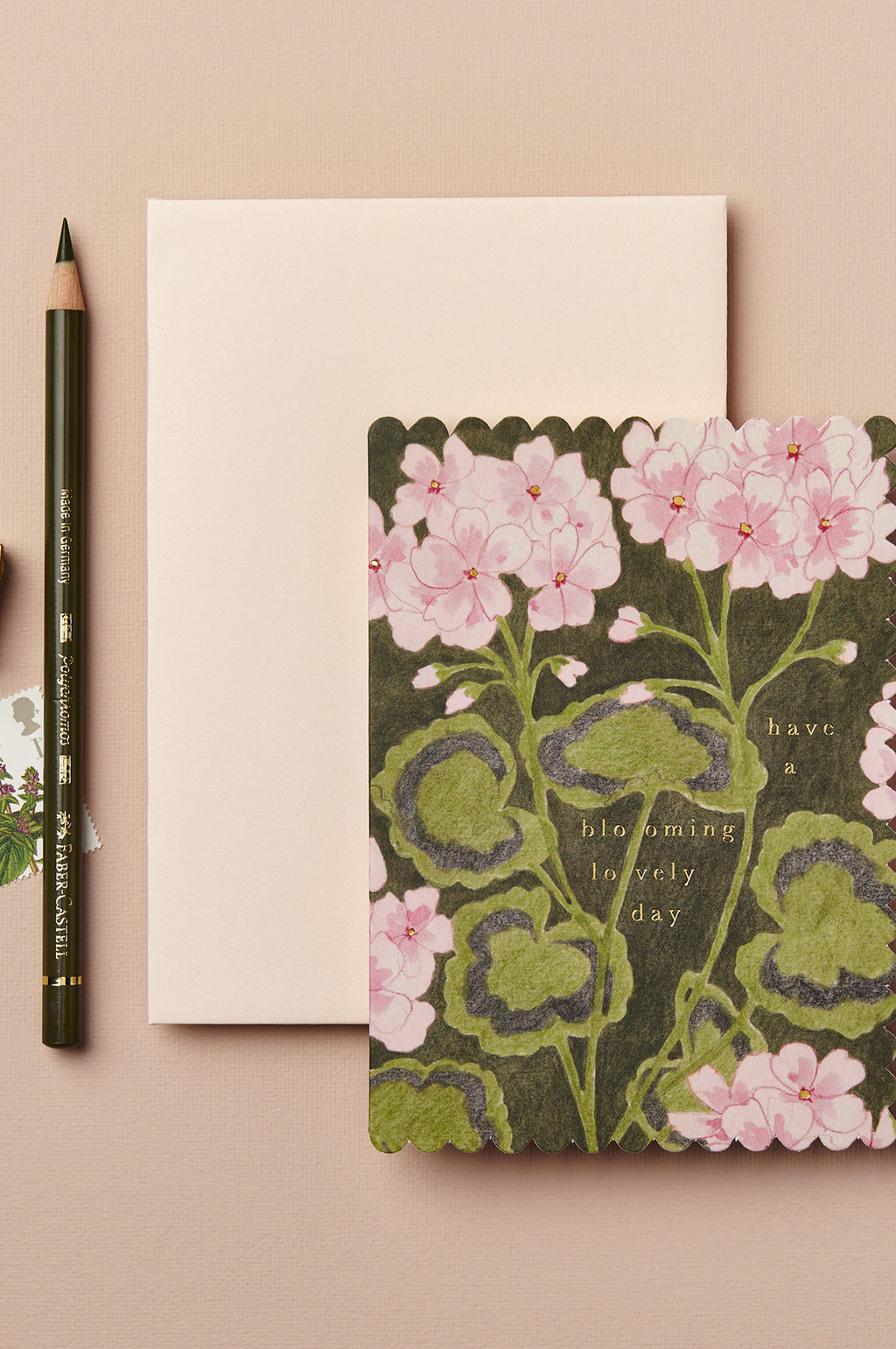 Geranium Blooming Lovely Day Card