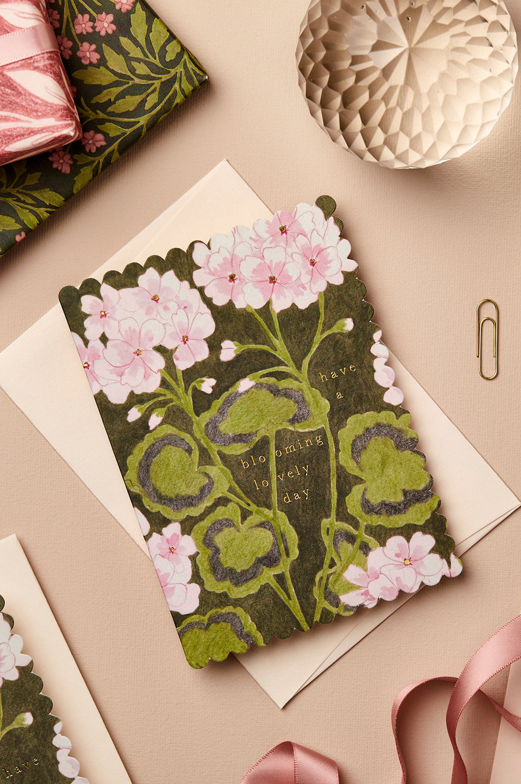 Geranium Blooming Lovely Day Card