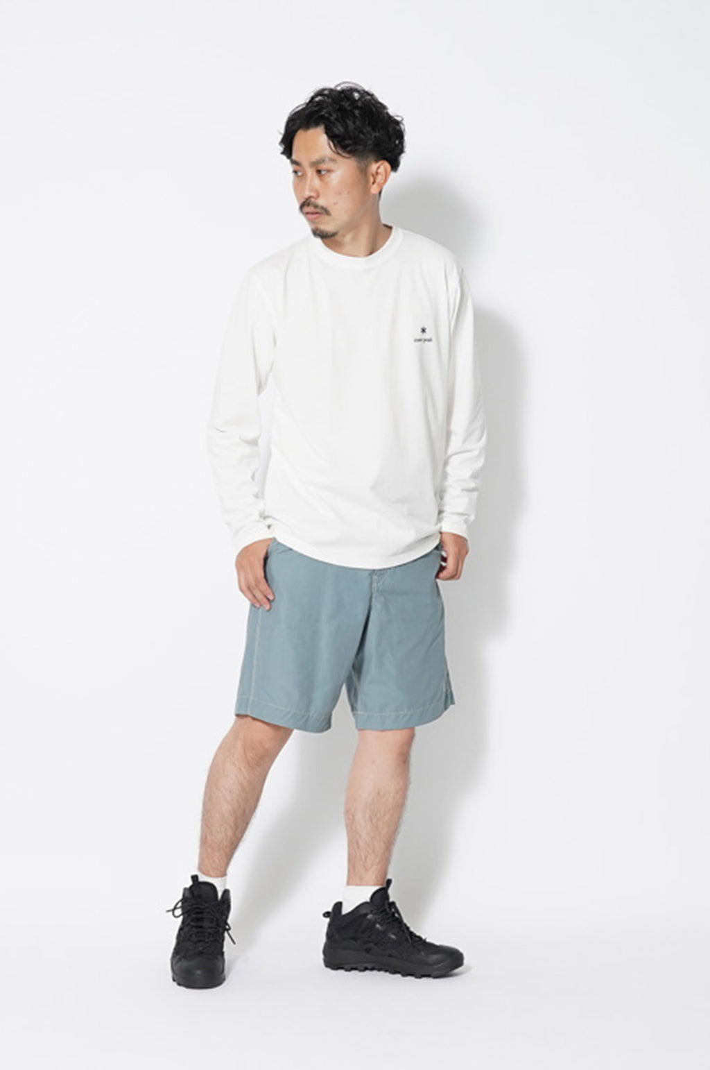 Light Mountain Cloth Shorts Blue