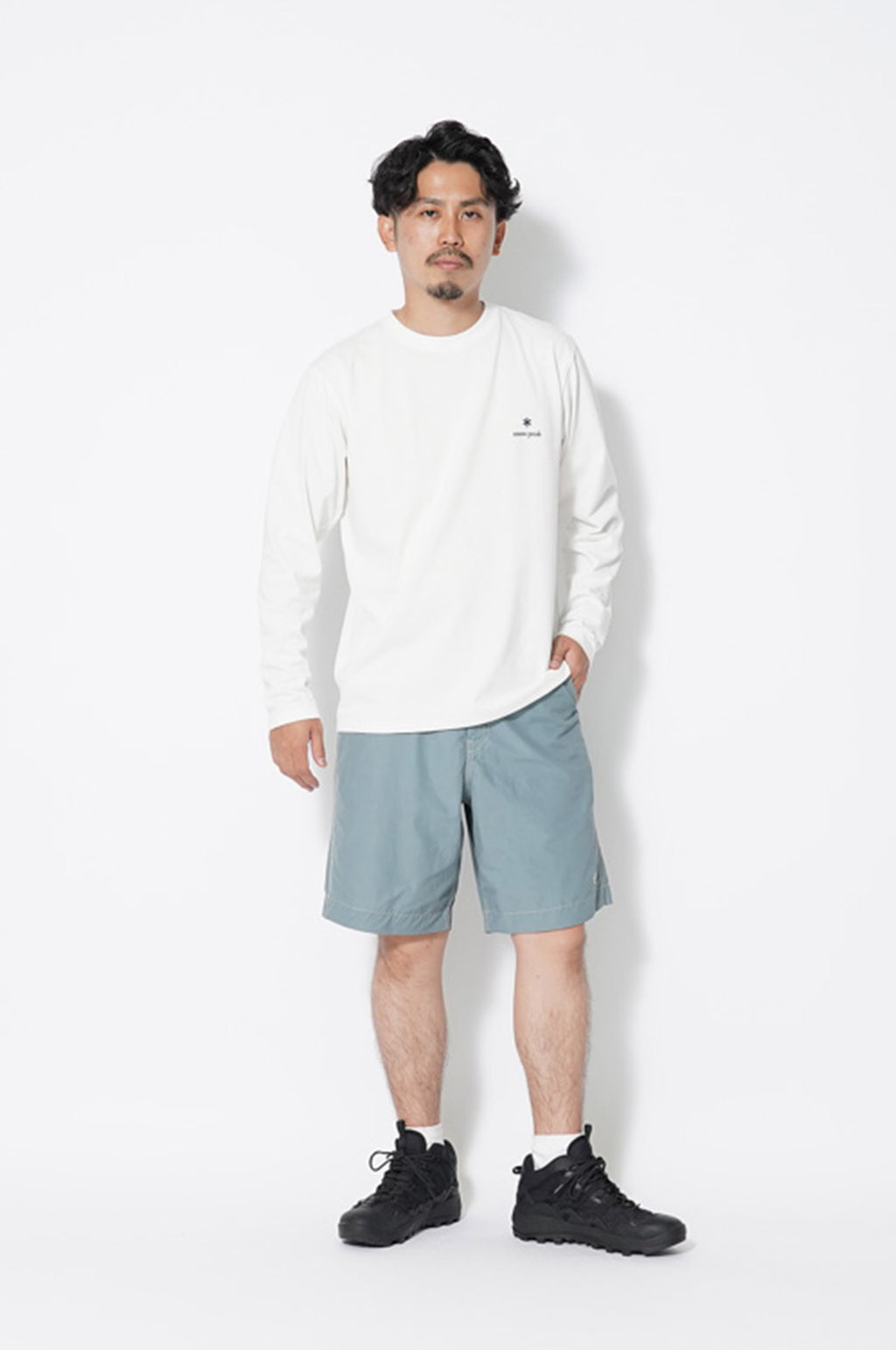 Light Mountain Cloth Shorts Blue