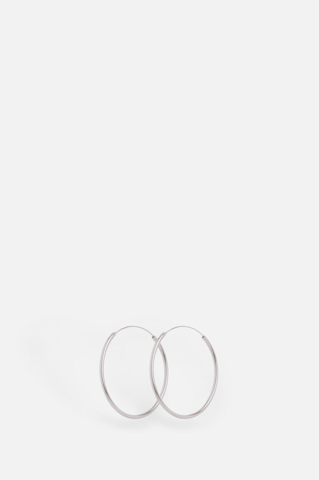 Mini Plain Silver Hoops