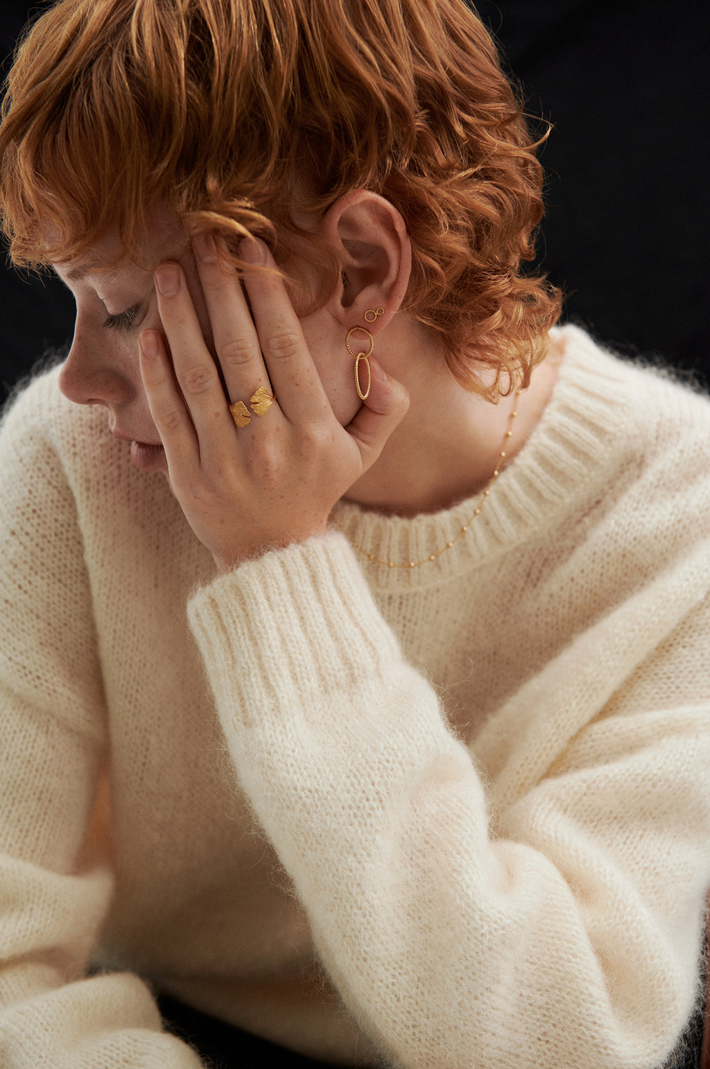 Twisted Gold Earsticks