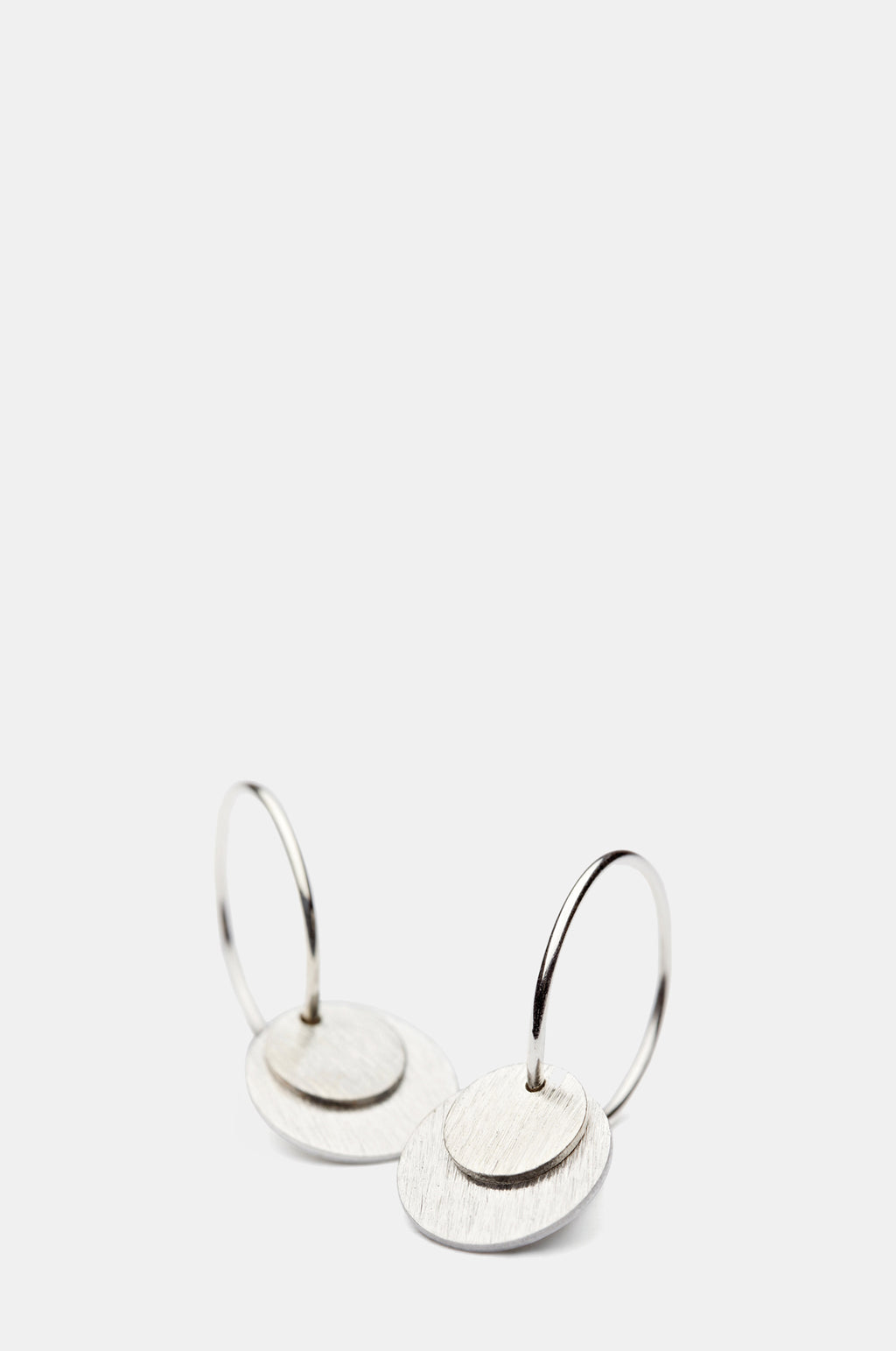 Small Coin Silver Earrings