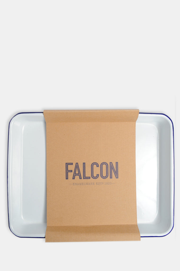 Falcon White Enamelware Square Bake Tray