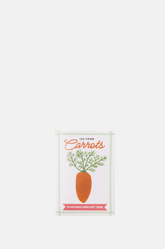 Carrots Plantable Seed Gift Tags Pack of 5