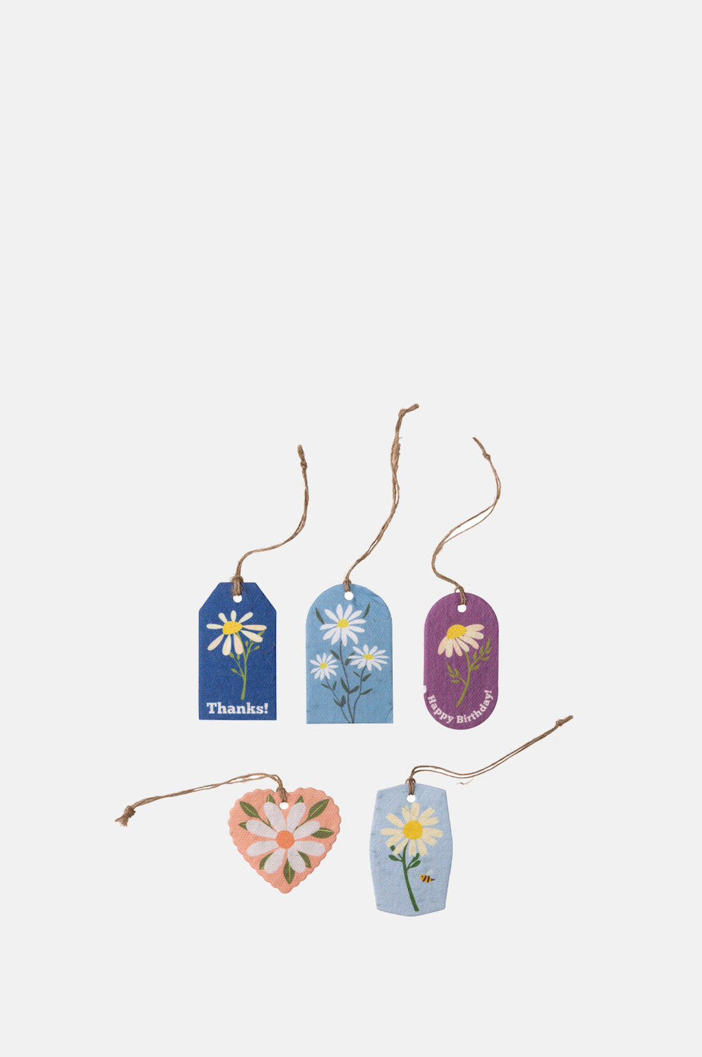 Daisies Plantable Seed Gift Tags Pack of 5