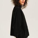 Soline Velvet Blouse Noir