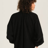 Soline Velvet Blouse Noir