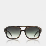 Kaya Sunglasses Striped Horn