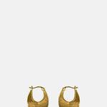 ABOAB Oval Round Hole Gold Hoops.