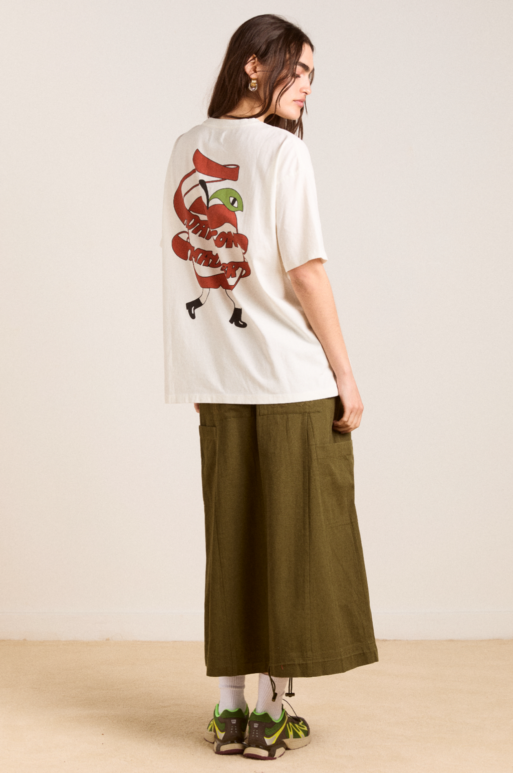 Apple Peel SS Tee Ecru