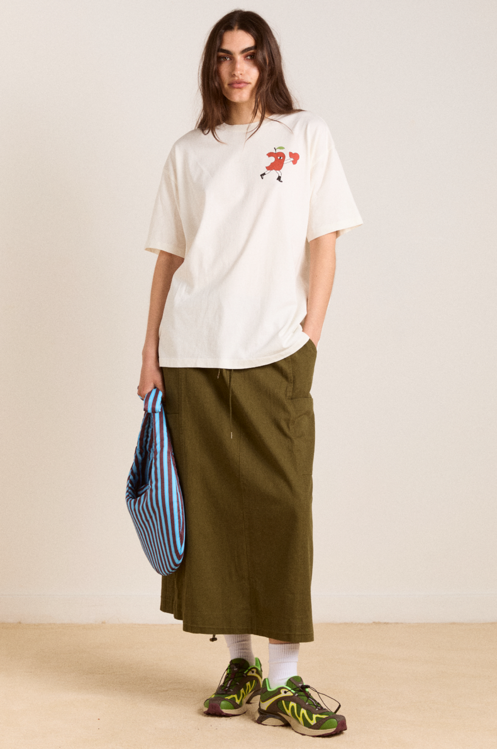 Apple Peel SS Tee Ecru