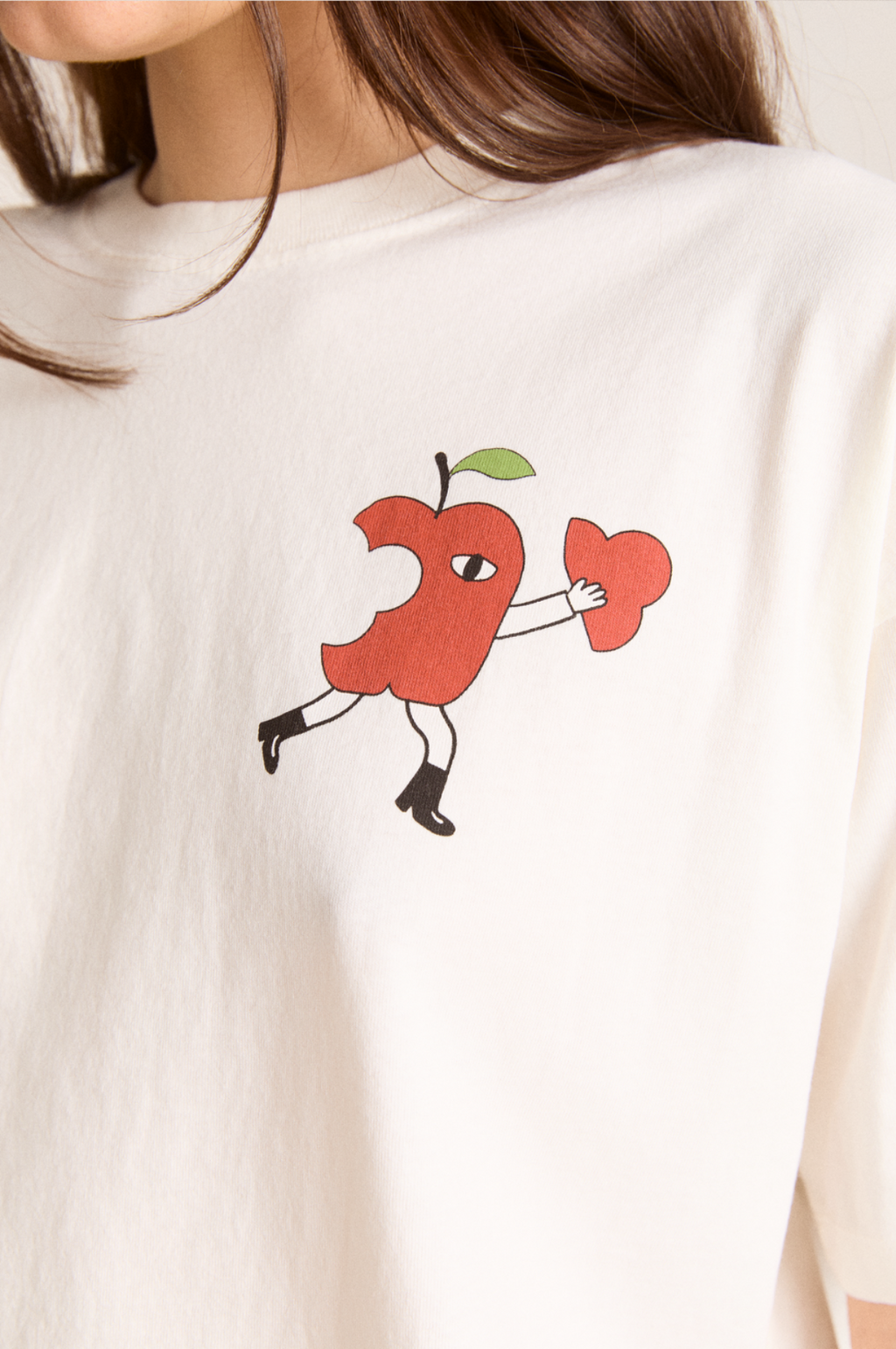 Apple Peel SS Tee Ecru