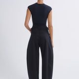 Luna Trouser Structured Twill Obscura