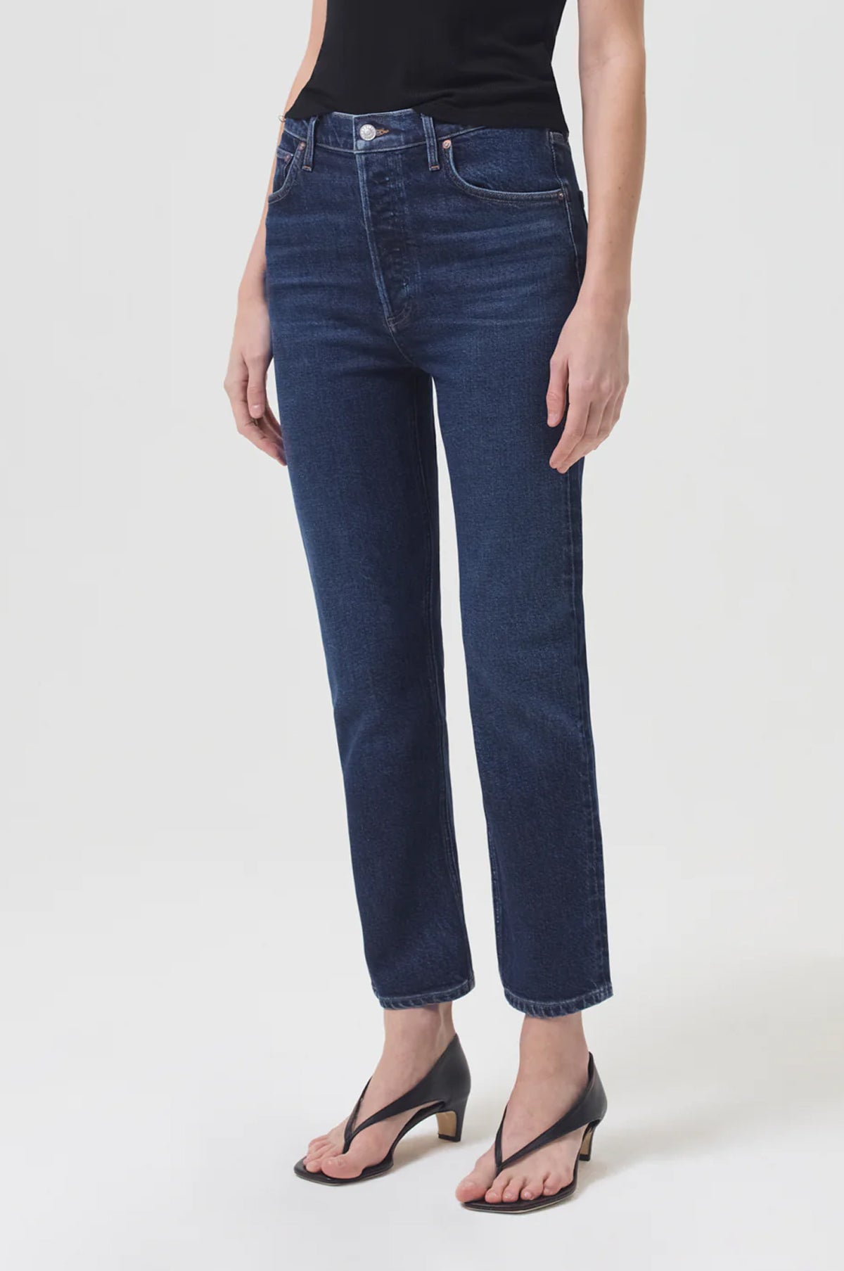 AGOLDE Hi Rise Straight outlet Riley Crop Jeans