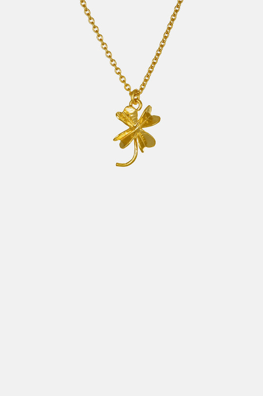 Baby Lucky Clover Necklace Gold