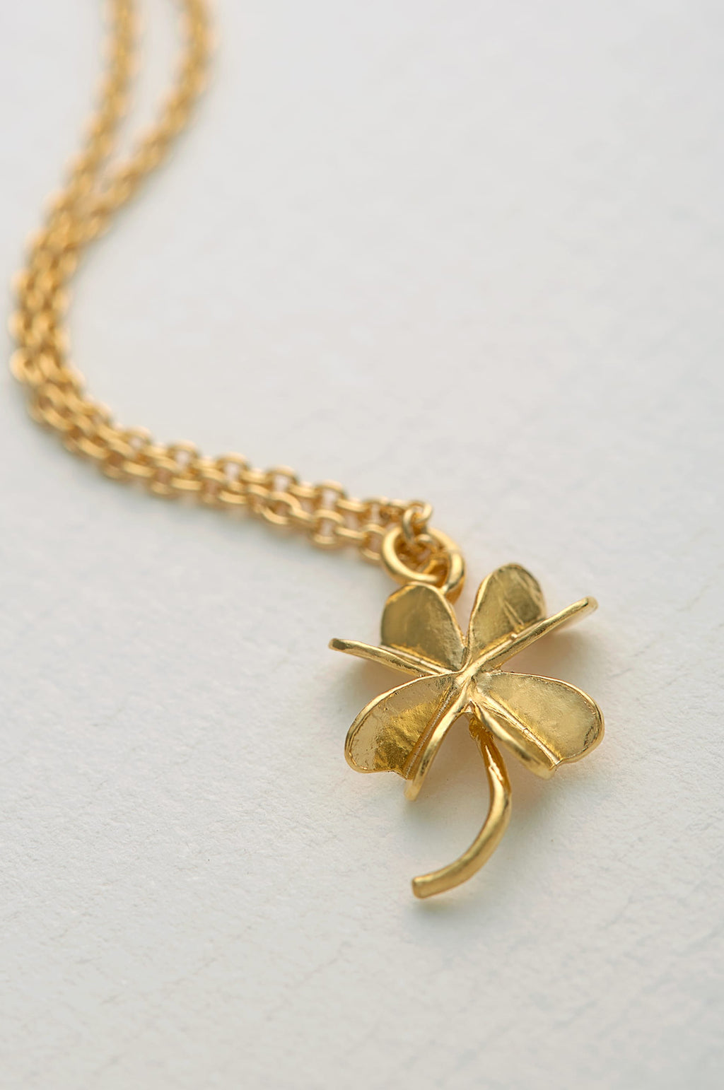 Baby Lucky Clover Necklace Gold