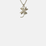 Alex Monroe Baby Lucky Clover Necklace Silver.