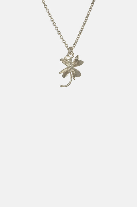 Baby Lucky Clover Necklace Silver