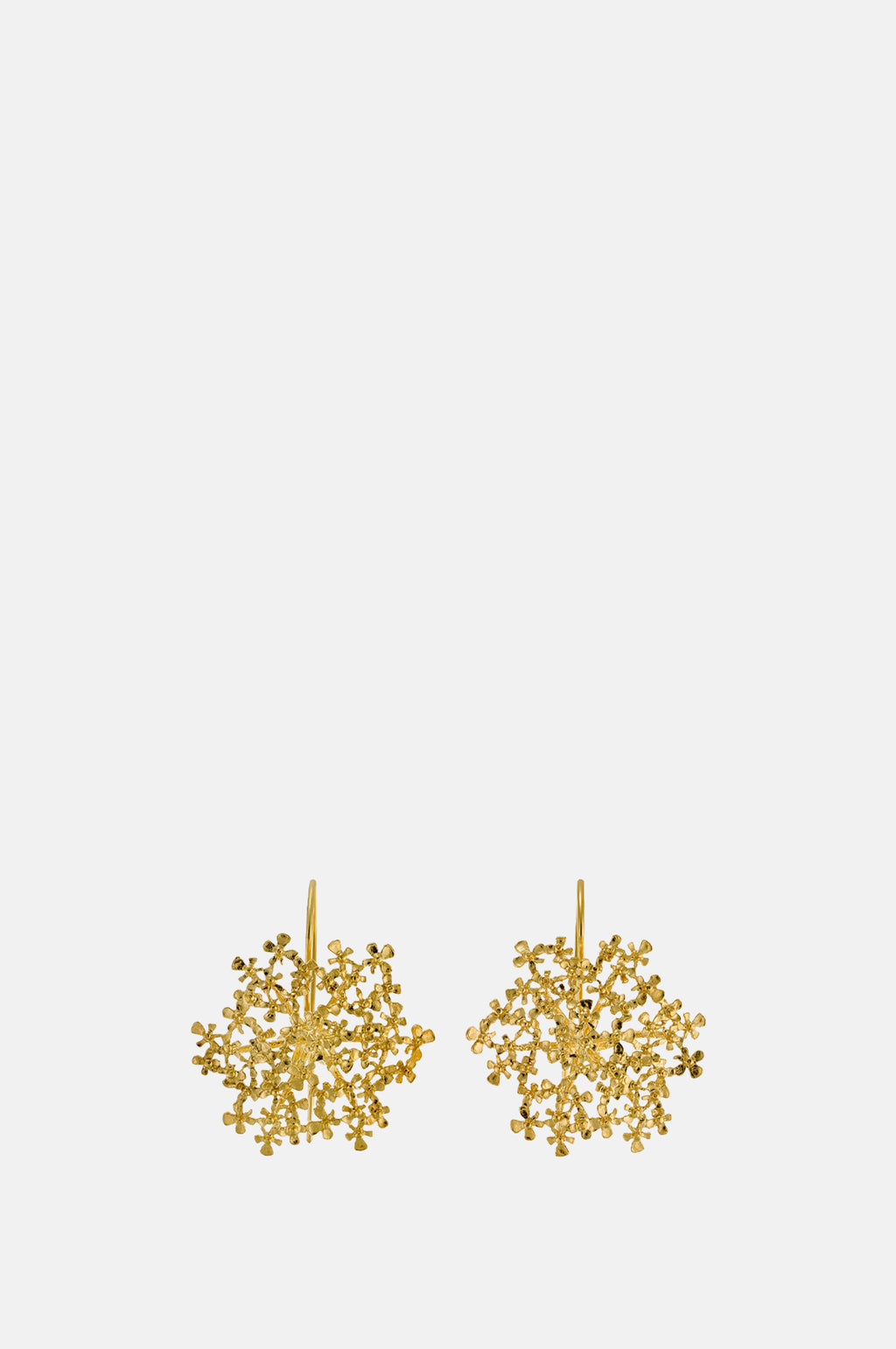Alex Monroe Cow Parsley Bloom Hook Earring Gold.