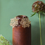 Cow Parsley Bloom Hook Earring Gold
