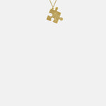 Alex Monroe Floral Puzzle Piece Necklace Gold.