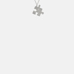 Alex Monroe Floral Puzzle Piece Necklace Silver.