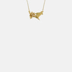 Alex Monroe Gift of Flowers In Line Necklace Gold.